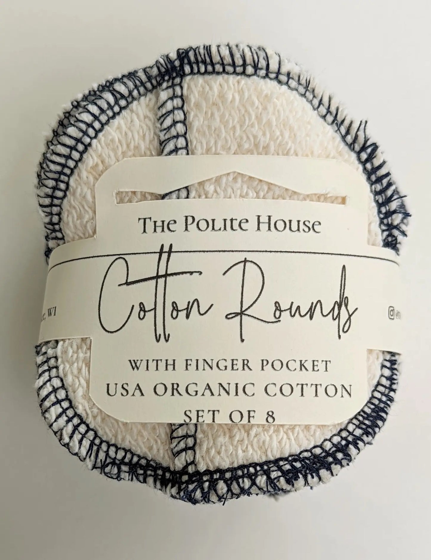 reusable organic cotton rounds