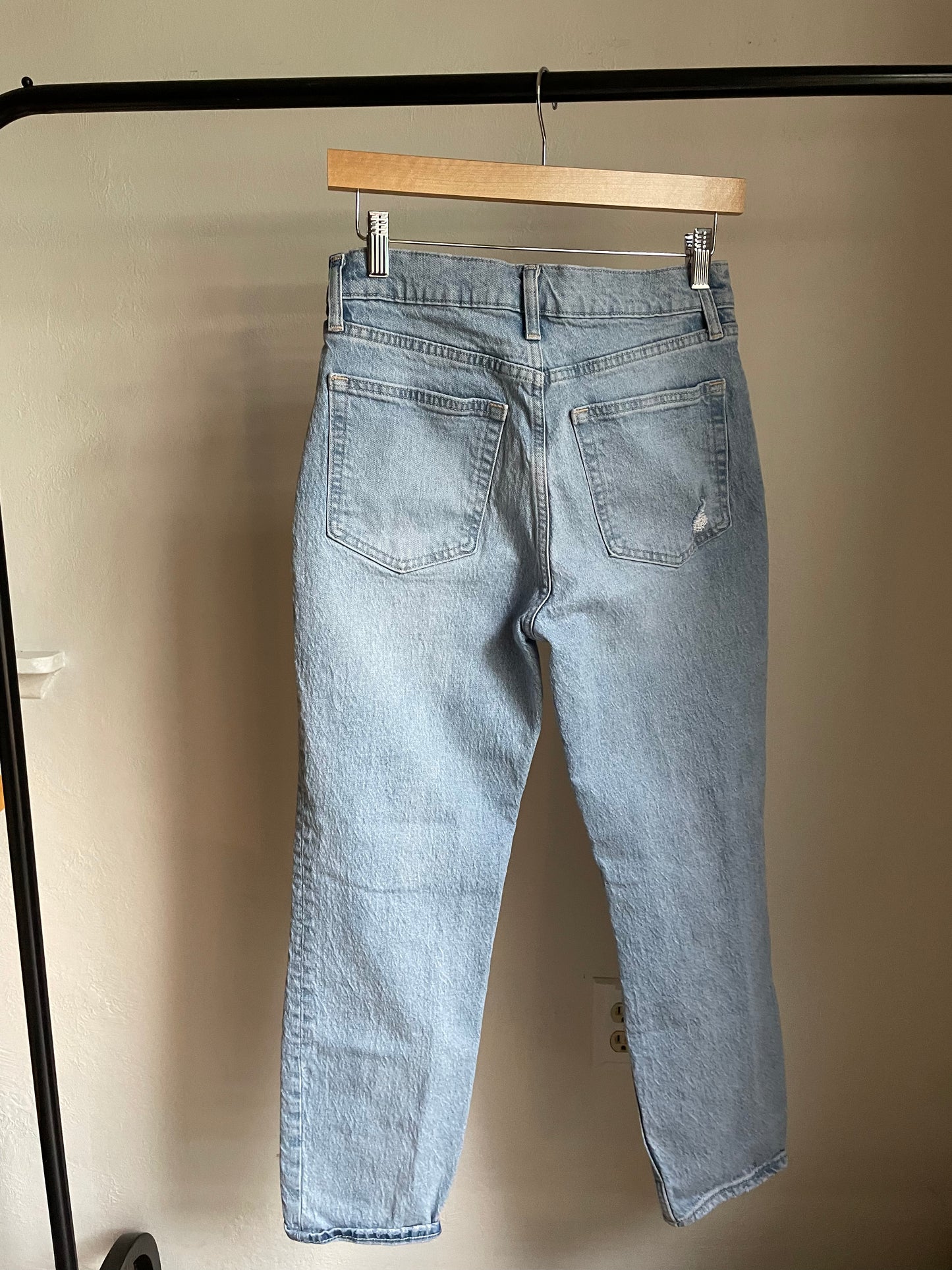 high rise straight leg GAP jeans