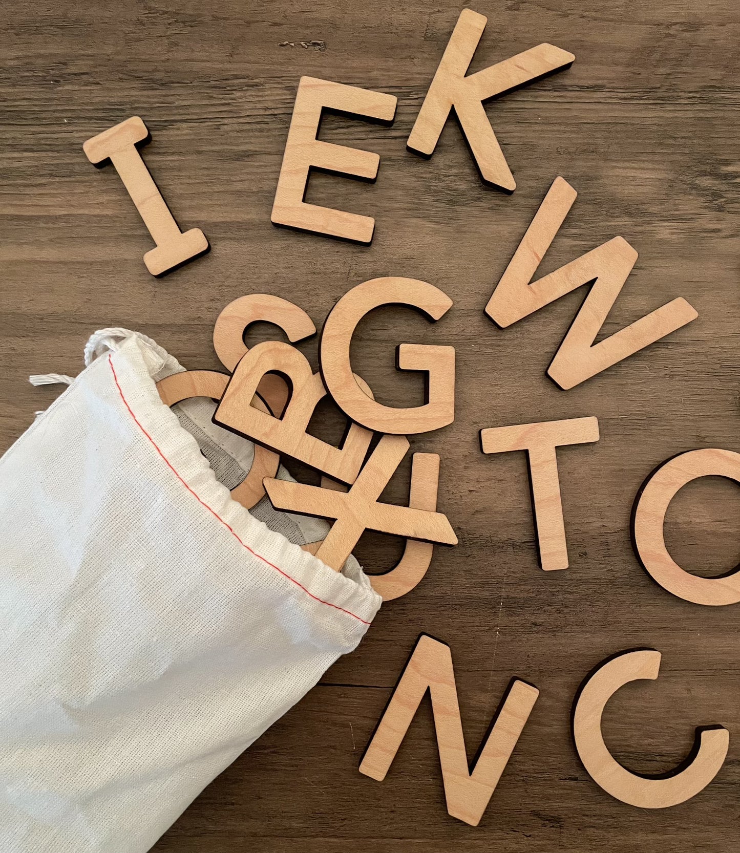 wooden alphabet set - uppercase