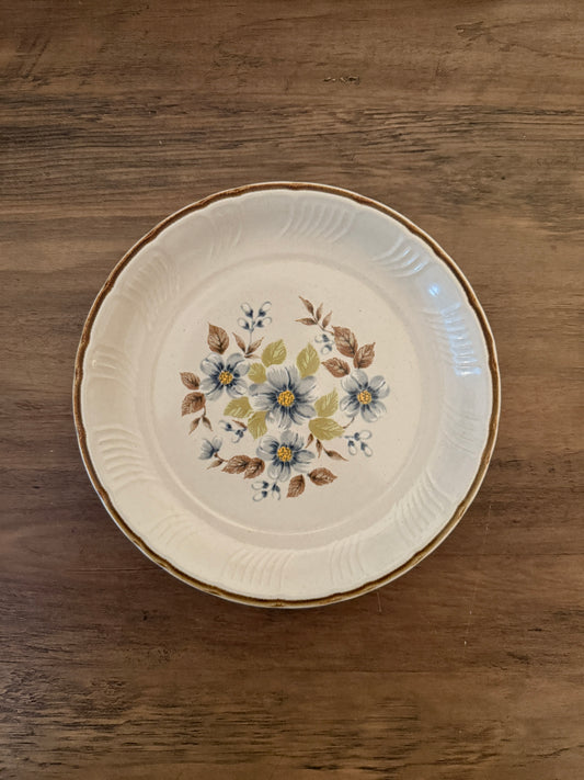 vintage floral plate