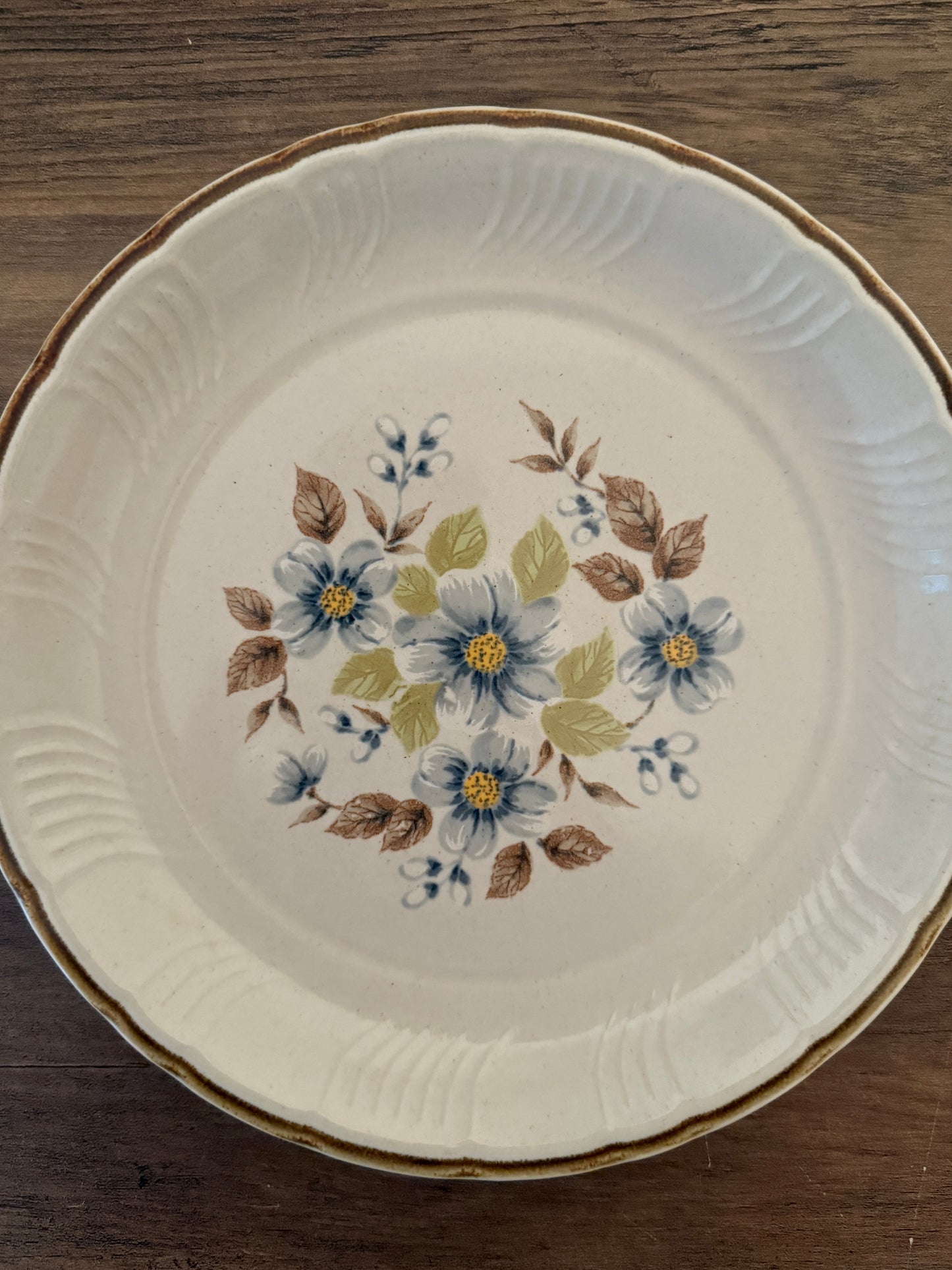 vintage floral plate