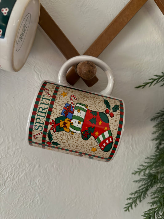 vintage Christmas mug - Christmas spirit