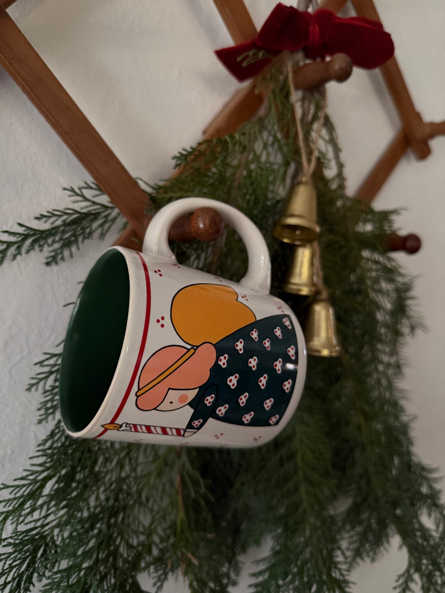 vintage Christmas mug - angel