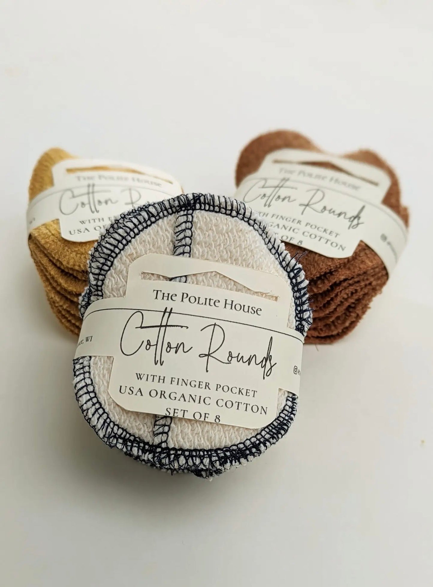 reusable organic cotton rounds